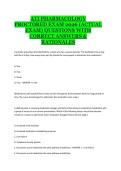 ATI Pharmacology Proctored Exam &lpar;LPN&rpar;&comma; ATI Nursing Program&comma; 2026 &ndash; Actual Exam Questions with Correct Answers and Rationales