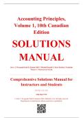 Solutions Manual - Accounting Principles&comma; Volume 1&comma; 10th Canadian Edition &ndash; Weygandt&comma; Kimmel&comma; Mitchell&comma; Warren&comma; Novak