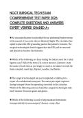 NCCT SURGICAL TECH EXAM COMPREHENSIVE TEST PAPER 2026 COMPLETE QUESTIONS AND ANSWERS EXPERT VERIFIED GRADED A&plus;