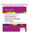 Test Bank&colon; Essentials of Psychiatric Mental Health Nursing 7th Edition &vert; Mary C&period; Townsend &vert; Complete Chapters 1-29 &vert; Questions & Verified Answers With Rationales &vert; Evidence-Based Practice &vert; Exam Prep Guide
