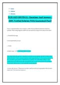 NUR 1025 OB FINAL&colon;  Questions And Answers - 100&percnt; Verified Solution With Guaranteed Pass&excl;&excl;