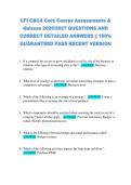 CFI CBCA Core Course Assessments &  Quizzes 2026&sol;2027 QUESTIONS AND  CORRECT DETAILED ANSWERS &vert;&vert; 100&percnt;  GUARANTEED PASS RECENT VERSION 