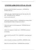 UNITED AIRLINES FINAL EXAM  QUESTIONS AND ANSWERS 2026