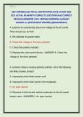 ABYC MARINE ELECTRICAL CERTIFICATION EXAM LATEST 2026 2027 ACTUAL EXAM WITH COMPLETE QUESTIONS AND CORRECT  DETAILED ANSWERS &lpar;100&percnt; VERIFIED ANSWERS&rpar; &vert;ALREADY  GRADED A&plus;&vert; &vert;&vert;PROFESSOR VERIFIED&vert;&vert; &vert;&vert;BRANDNEW&excl;&excl;&excl;&vert;&vert; 