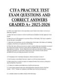 CTFA Practice test Exam questions and correct answers GRADED A&plus; 2025-2026