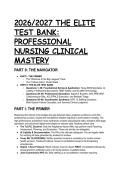 2026&sol;2027 Elite Test Bank&colon; Professional Nursing Clinical Mastery&comma; NCLEX Prep & Texas BON