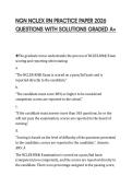 NGN NCLEX RN PRACTICE PAPER 2026 QUESTIONS WITH SOLUTIONS GRADED A&plus;