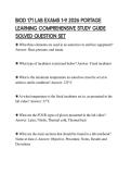 BIOD 171 LAB EXAMS 1-9 2026 PORTAGE LEARNING COMPREHENSIVE STUDY GUIDE SOLVED QUESTION SET
