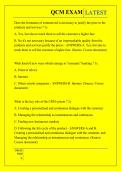 QCM EXAM QUESTIONS AND ANSWERS 2026