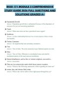 BIOD 171 MODULE 3 COMPREHENSIVE STUDY GUIDE 2026 FULL QUESTIONS AND SOLUTIONS GRADED A&plus;
