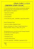 CPAN&comma; CAPA  CERTIFICATION  EXAM  QUESTIONS AND ANSWERS 2026