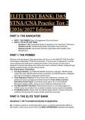 ELITE 2026&sol;2027 STNA&sol;CNA Practice Test Bank&colon; D&S Headmaster Exam Prep &plus; Expert Rationales