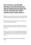 BIOD 121 MODULE 2 EXAM REQUIRING RESPONDUS LOCKDOWN BROWSER AND WEBCAM CERTIFICATION EVALUATION TEST 2026 FULL QUESTIONS AND CORRECT ANSWERS ALREADY PASSED GRADED A&plus;