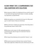 NJ DMV PERMIT TEST 2 COMPREHENSIVE TEST 2026 QUESTIONS WITH SOLUTIONS
