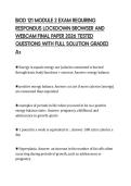BIOD 121 MODULE 2 EXAM REQUIRING RESPONDUS LOCKDOWN BROWSER AND WEBCAM FINAL PAPER 2026 TESTED QUESTIONS WITH FULL SOLUTION GRADED A&plus;