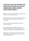 NR 222 EXAM 1 HEALTH AND WELLNESS EXAM CERTIFICATION EVALUATION TEST 2026 FULL QUESTIONS AND CORRECT ANSWERS ALREADY PASSED GRADED A&plus;