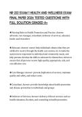 NR 222 EXAM 1 HEALTH AND WELLNESS EXAM FINAL PAPER 2026 TESTED QUESTIONS WITH FULL SOLUTION GRADED A&plus;