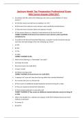 Jackson Hewitt Tax Preparation Professional Exam  With Correct Answers 2026&sol;2027&period;