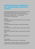 Test Bank for Maternal & Child Nursing Care &vert; Verified Questions and Answers &vert; Graded A&plus;