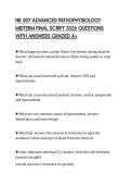 NR 507 ADVANCED PATHOPHYSIOLOGY MIDTERM PRACTICE SCRIPT 2026 QUESTIONS WITH SOLUTIONS