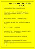 NYC ELECTRICIAN  EXAM QUESTIONS AND ANSWERS 2026