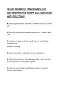 NR 507 ADVANCED PATHOPHYSIOLOGY  MIDTERM PRACTICE SCRIPT 2026 QUESTIONS  WITH SOLUTIONS 