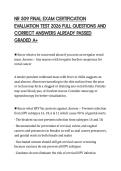 NR 509 FINAL EXAM CERTIFICATION EVALUATION TEST 2026 FULL QUESTIONS AND CORRECT ANSWERS ALREADY PASSED GRADED A&plus;