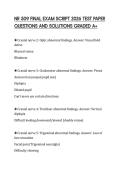 NR 509 FINAL EXAM SCRIPT 2026 TEST PAPER QUESTIONS AND SOLUTIONS GRADED A&plus;
