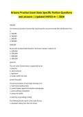 Arizona Practice Exam State Specific Portion Questions and answers &vert; Updated RATED A&plus; &vert; 2026
