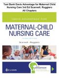 Test Bank for Davis Advantage for Maternal Child Nursing Care 3rd Ed Scannell&semi; Ruggiero&vert; All Chapters