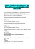 CS6250 Final Exam with Questions and Correct Answers Latest Updated 2026 GRADED A&plus;&period;