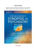 Test Bank for Kaplan & Sadock&rsquo;s Synopsis of Psychiatry&comma; 12th Edition by Robert Boland&semi; Marica Verdiun&semi; Pedro Ruiz&vert; ALL CHAPTERS