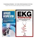 Nursing Diagnosis Handbook &ndash; 2-in-1 Guide to EKG Interpretation & Lab Values &vert; Diagnoses&comma; Interventions & Outcomes &vert; Quick & Easy Techniques for Nursing Students