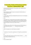 A-5 Excavating&comma; Grading and Oil Surfacing&vert; Questions and answers &vert; Updated RATED A&plus; 2026 