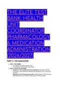 Elite Test Bank&colon; Health Unit Coordinator Pharmacology & Medication Administration &lpar;LaFleur Brooks 2026&sol;2027&rpar;