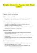 Firefighter Selection Tool Preparation Guide &vert;Already Graded A&plus;