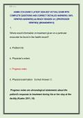AHIMA CCA EXAM 3 LATEST 2026-2027 ACTUAL EXAM WITH  COMPLETE QUESTIONS AND CORRECT DETAILED ANSWERS &lpar;100&percnt;  VERIFIED ANSWERS&rpar; &vert;ALREADY GRADED A&plus;&vert; &vert;&vert;PROFESSOR  VERIFIED&vert;&vert; &vert;&vert;BRANDNEW&excl;&excl;&excl;&vert;&vert; 