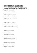 BIOD103 STUDY GUIDE 2026 COMPREHENSIVE ANSWER DIGEST