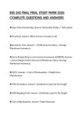 IDIS 240 FINAL FINAL STUDY PAPER 2026 COMPLETE QUESTIONS AND ANSWERS