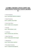 LCP4801 CERTIFICATION SCRIPT 2026 QUESTIONS WITH SOLUTIONS GRADED A&plus;