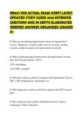 NR324 MED SURG HESI EXIT COMPREHENSIVE ASSESSMENT LATEST TEST BANK 2026 FULL QUESTIONS AND PRECISE EXTENSIVE RATIONALES ALREADY PASSED GRADED A&plus;