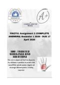 FIN3701 Assignment 2 &lpar;COMPLETE ANSWERS&rpar; Semester 1 2026 - DUE 17 April 2026&semi; 100&percnt; trusted &comma;comprehensive and complete reliable solution with clear explanation&period;