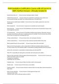 Field Sanitation Certification Course with all Correct & 100&percnt; Verified Answers &vert;Already Graded A&plus;