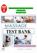 TEST BANK  FOR Massage therapy principles and practice All chapters 1 to 30