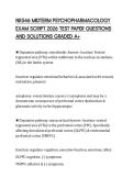 NR546 MIDTERM PSYCHOPHARMACOLOGY EXAM SCRIPT 2026 TEST PAPER QUESTIONS AND SOLUTIONS GRADED A&plus;