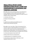 NR602 FINAL STUDY GUIDE CERTIFICATION STUDY GUIDE 2026 COMPREHENSIVE QUESTIONS AND VERIFIED ANSWERS