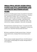 NR602 FINAL STUDY GUIDE FINAL PAPER 2026 FULL QUESTIONS AND ACCURATE SOLUTIONS STUDY GUIDE