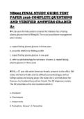 NR602 FINAL STUDY GUIDE TEST PAPER 2026 COMPLETE QUESTIONS AND VERIFIED ANSWERS GRADED A&plus;