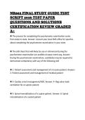 NR602 FINAL STUDY GUIDE TEST SCRIPT 2026 TEST PAPER QUESTIONS AND SOLUTIONS CERTIFICATION REVIEW GRADED A&plus;
