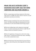 NR668 VISE MOCK INTERVIEW SCRIPT & DIAGNOSIS EXAM SCRIPT 2026 TEST PAPER QUESTIONS AND SOLUTIONS GRADED A&plus;